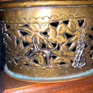 Buffalo skull earrings